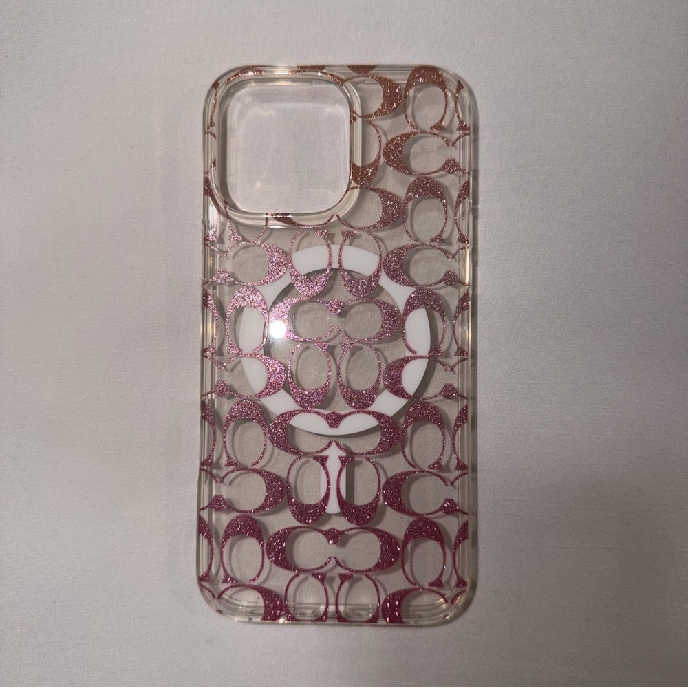 Stylish Pink Glitter Phone Case iPhone 16 pro max